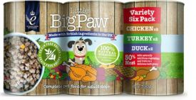 Little Bigpaw Wet Dog Food Variety Tins 6x390g