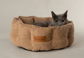 Scruffs - Boucle Desert Brown Cat Bed