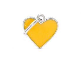 My Family Name Tag Small Yellow Heart