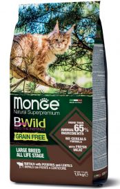 Monge Bwild Grain Free Buffalo With Potatoes And Lentils Large Breed All Life Stage