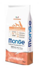 Monge Monoprotein All Breeds Puppy & Junior Salmon And Rice
