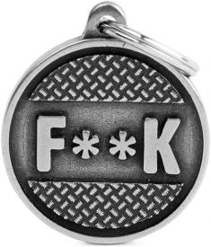 My Family Bronx F**k Platform Big Circle In Antique Silver
