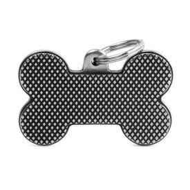 My Family Bronx Rhombus Bone Id Tag In Antique Silver