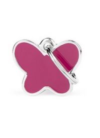 MyFamily Butterfly Name Tag Pink