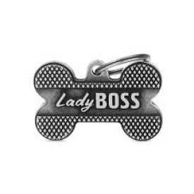 My Family Nametag Bone Lady Boss