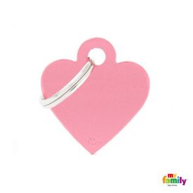 Myfamily Pink Heart Nametag