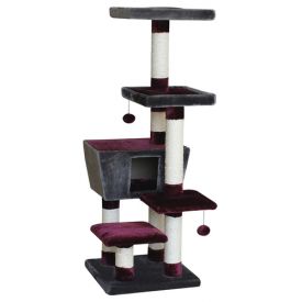 Nobby Cat Scratcher Motega Wine Red