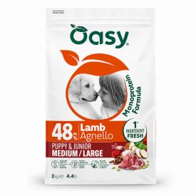 Oasy Monoprotein Medium / Large Puppy & Junior Lamb Dry Dog Food