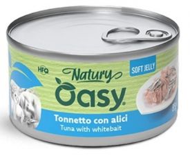 Oasy Wet Cat Natury Tuna with Whitebait in Soft Jelly