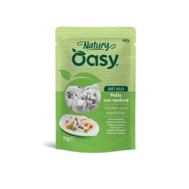 Oasy Wet Cat Natury Chicken with Vegetables Pouch in Soft Jelly