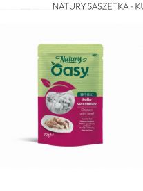 Oasy Wet Cat Natury Soft Jelly - Chicken With Beef