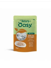 Oasy Wet Cat Natury Soft Jelly - Chicken With Cheese