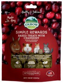 Oxbow Simple Rewards Baked Treats With Cranberry