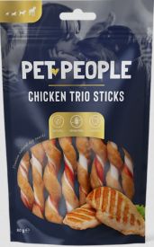PET PEOPLE Pet People Chicken Trio Sticks 80g