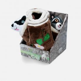 Afp Dig It-Tree Trunk Burrow With Raccoon And Bagder Toys