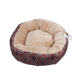 Pawise Round Dog Bed Red