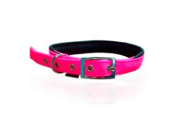 Pet Interest Collar Single Neoprene Metal Buckle Fluo Pink - L