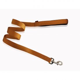 Pet Interest Leash Neoprene Handle Plain Gold