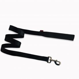 Pet Interest Leash Neoprene Handle Plain Black