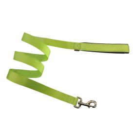 Pet Interest Leash Neoprene Handle Plain Green 