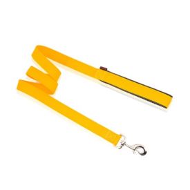Pet Interest Leash Neoprene Handle Plain Yellow 