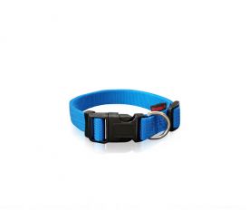 Pet Interest Plain Line Collar Blue