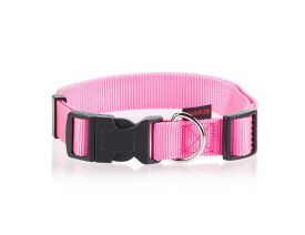 Pet Interest Plain Line Collar Pink
