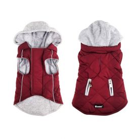 Pet Interest Sportive Jacket Wine With Hood