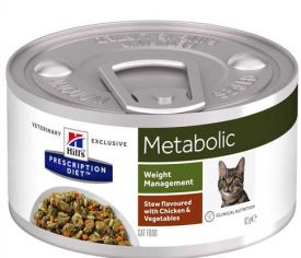 Prescription Diet Metabolic Feline Stew Flavoured With Chicken & Vegetables
