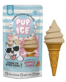 Pup Ice Waffle Cones Vanilla And Peanut Butter 