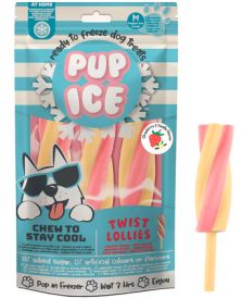 Pup Ice Twist Lollies Strawberry And Vanilla