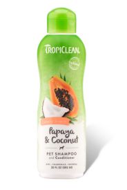 Tropiclean Shampoo For Dogs & Cats 2in1 Papaya & Coconut 592ml