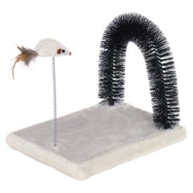 Nobby Board With Brush Lucy Beige/grey 25 X 31 X 21 Cm