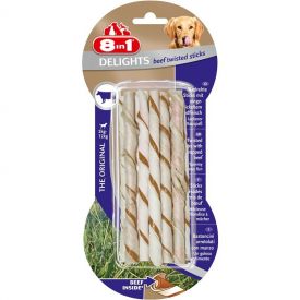 image of 8in1-bones Delights Twisted Sticks Beef 10pcs