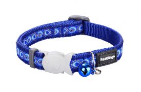 Red Dingo Cosmos Dark Blue Cat Collar