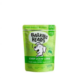 image of Barking Heads Canine Wet Pouch Chop Lickin Lamb 