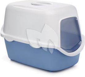 Stefanplast Cathy Cat Litter Pan White & Light Blue 60x40x40
