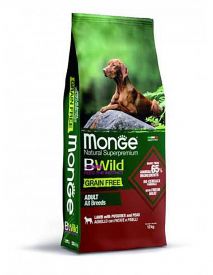 Monge Bwild Grain Free – Lamb With Potatoes And Peas – All Breeds Adult