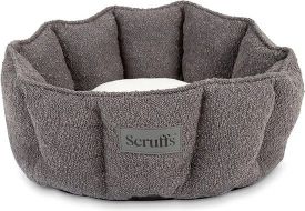 Scruffs Boucle Slate Grey Cat Bed