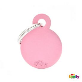 Myfamily Pink Circle Nametag