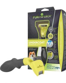 image of Furminator Deshedding Tool For Long Haired Extra Small Dogs