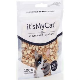 It's My Cat Chicken & Fish Diamonds 50gr