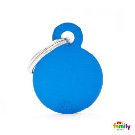 Myfamily Blue Circle Nametag