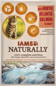 Iams Naturally Adult Cat With North Atlantic Salmon In Gravy 