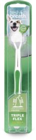 image of Tropiclean Toothbrush For Dogs With 3 Sides