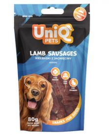 Uniq Unique Pets Dog Snacks Lamb Sausages 80gr