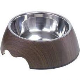 Nobby Melamine Bowl Dark Wood 