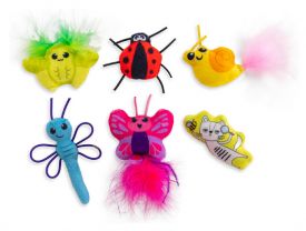 Catstages Cute As A Bug Plush Cat Toy Multi-Pack