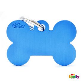 Myfamily Blue Bone Nametag