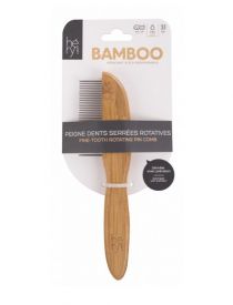 Hery Labo Bamboo Fine-tooth Rotating Pin Comb